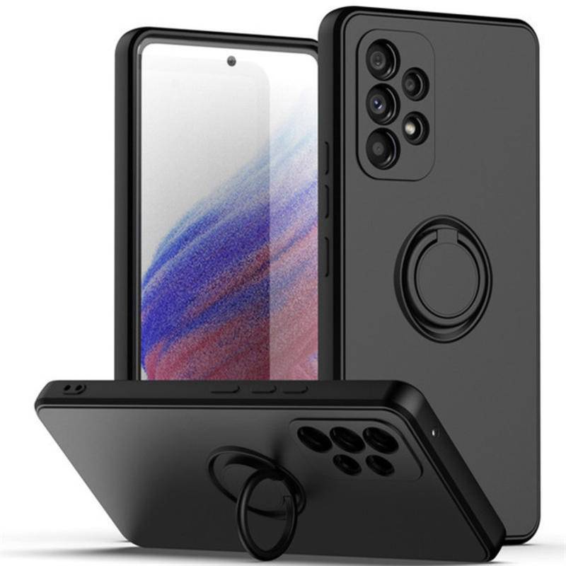 Ốp Lưng Silicone Có NhẫN Đỡ Cho Samsung Galaxy A24 A23 A22 A14 A13 4G 5G Samsung Galaxy A12 Nacho A30 A20 M12 M10s A04s