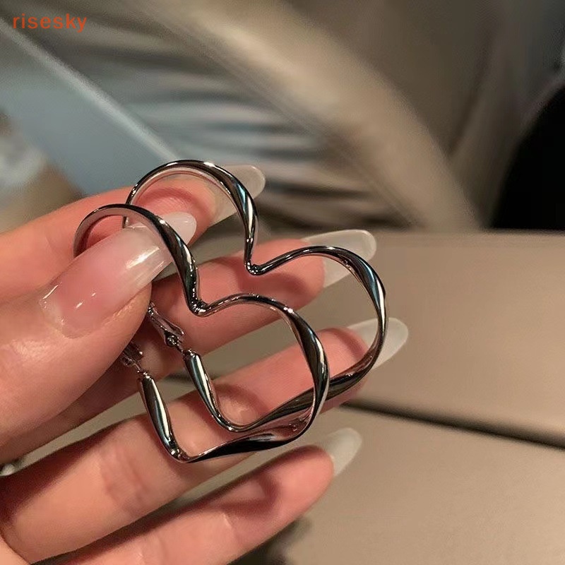 Bông Tai Hình Trái Tim Tinh Tế Thời Trang Dự Tiệc Cho Nữ