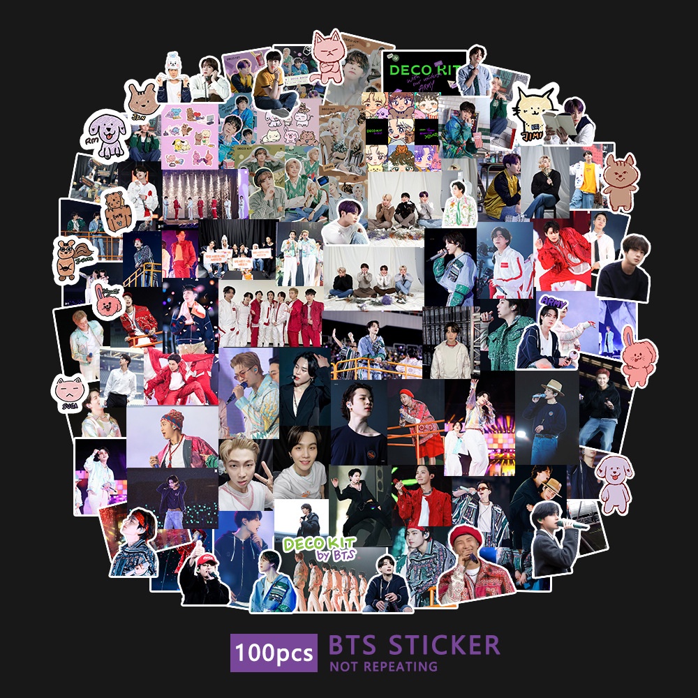 Kpop bangtan boys v jimin proof festa stickers shaped big head stickers self-adhesive diy handbook stickers