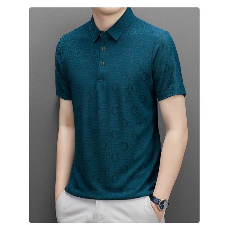 Áo Thun Polo Ngắn Tay Phong Cách Hong Kong Trẻ Trung Cho Nam