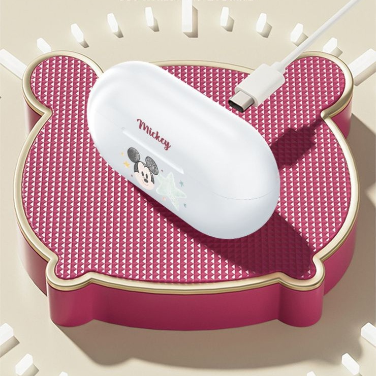 Disney h10 bone conduction bluetooth không dây 5.3 tai nghe strawberry bear lotso winnie the pooh mickey minnie mouse daisy ear clip hifi chất lượng âm thanh tai nghe giảm tiếng ồn