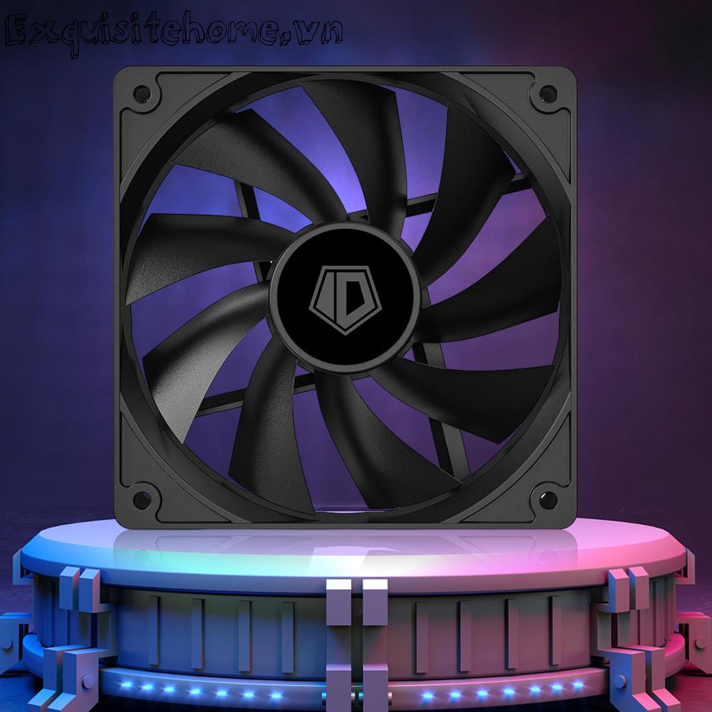 Quạt case máy tính pc pwm 4 pin im lặng 12cm quạt làm mát cpu 12v dc