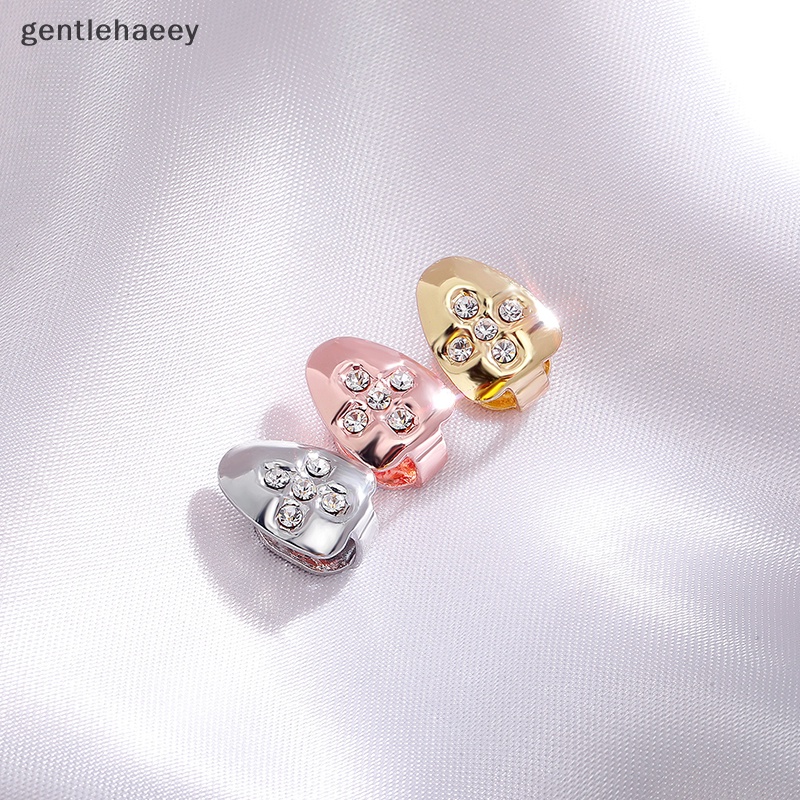 Gent single hip hop teeth grillz thời trang thạch vàng bạc màu có thể tháo rời lò nướng miệng punk răng mũ đồ trang sức quà tặng en