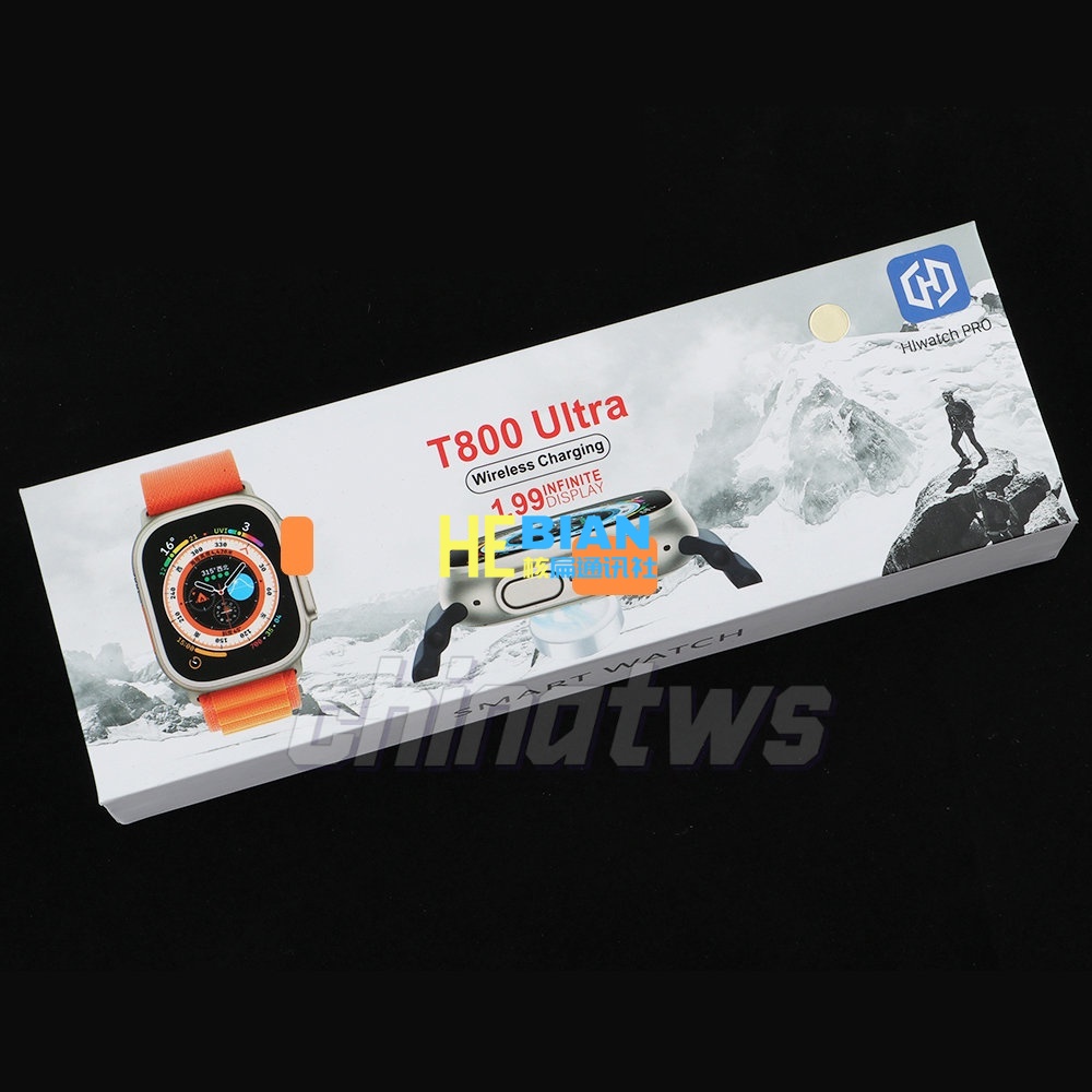 Đồng hồ thông minh t800 ultra series 8 ultra 2.02-inch màn hình hd t800 ultra và phụ kiện