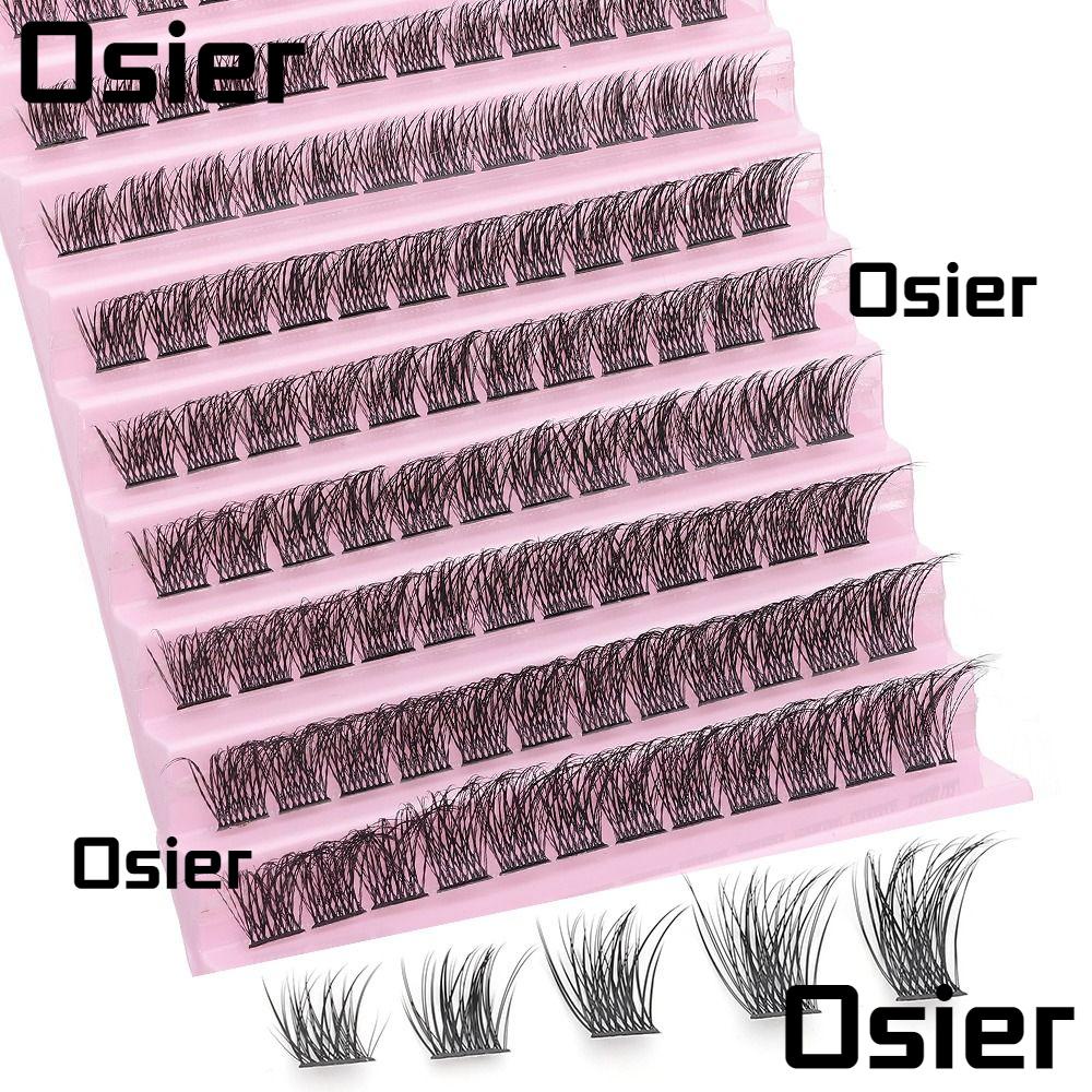Osier1 lash cluster, wispy volume individual cluster lashes, women beauty soft faux mink thin band diy eyelash extension tại nhà