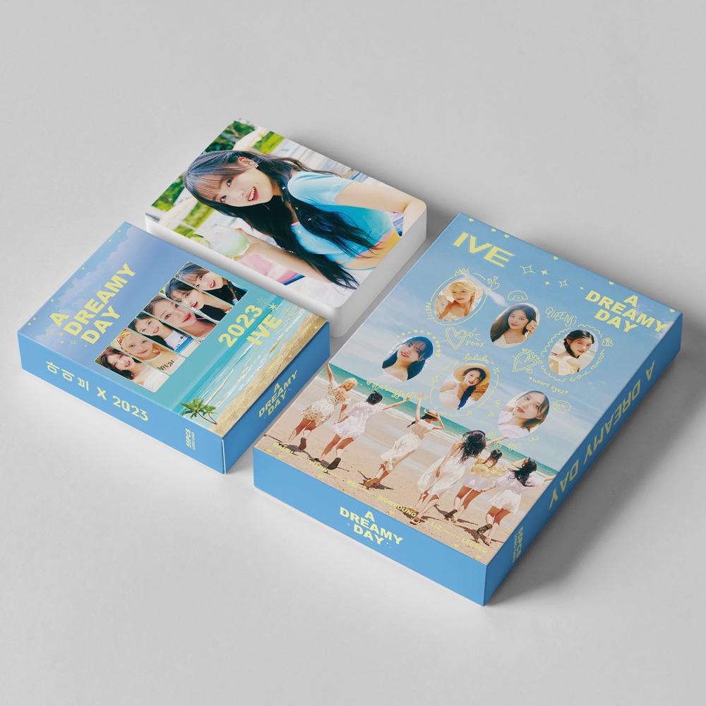 55 cái / hộp ive a dreamy day new album photo book photocards lomo cards wonyoung rei liz leeseo gaeul yujin kpop postcards on sale jy