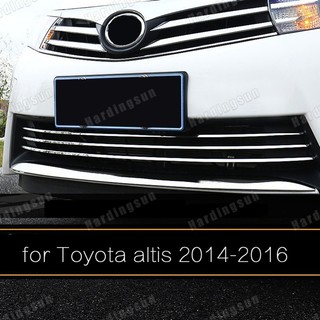 Đối với toyota corolla altis 2014 2016 2017 cản trước bằng thép không gỉ nắp chrome