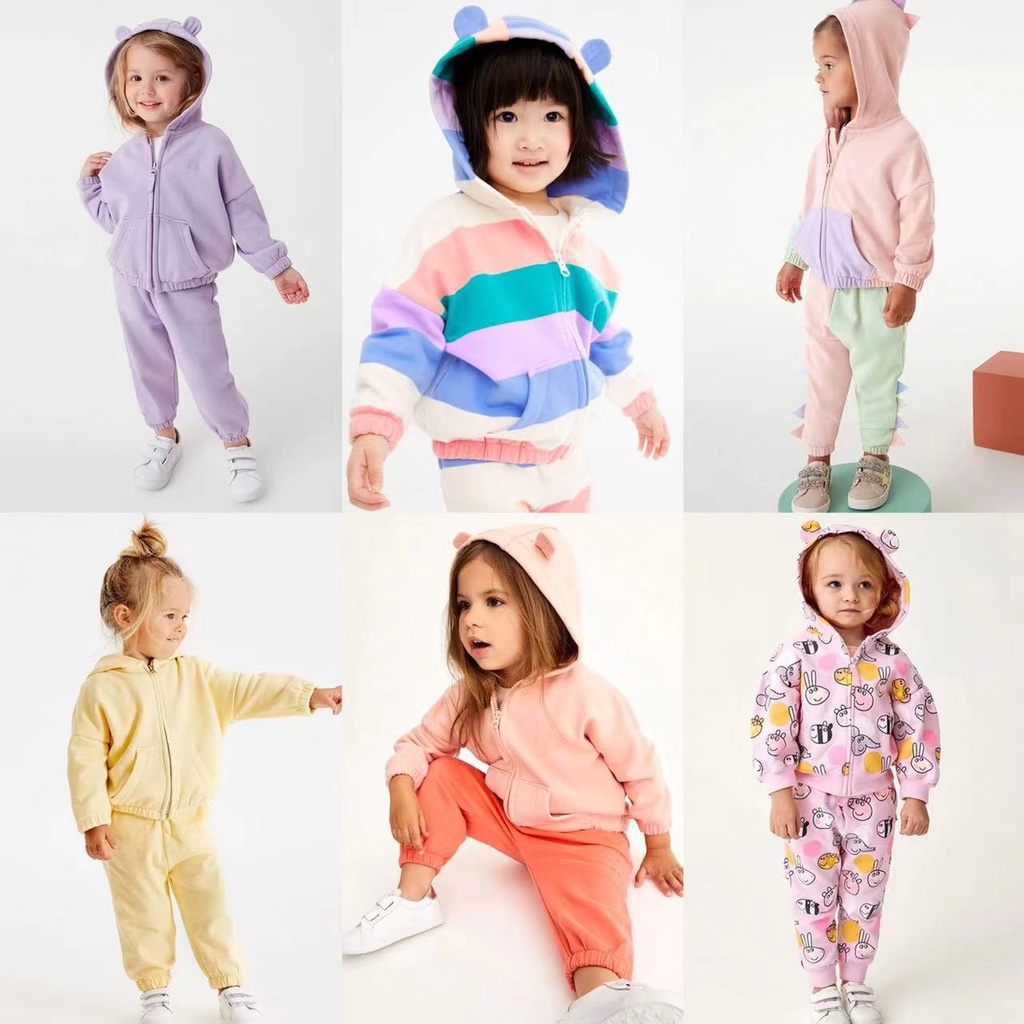 Áo Khoác Cotton Thuần Khiết Tay Dài Dễ Thương Phong Cách Âu Mỹ Cho Bé Gái