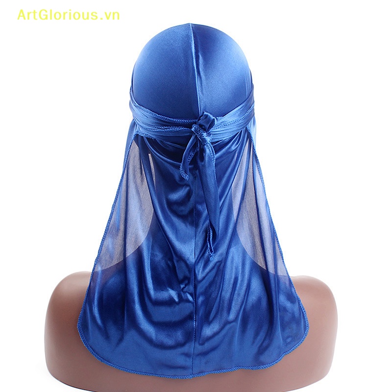 Artglorious unisex đàn ông phụ nữ khăn rằn durag mũ nón mũ lụa cướp biển mũ bọc mũ vn