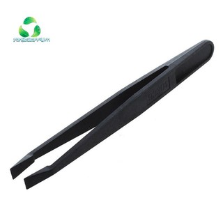 Hướng dẫn sử dụng tool black plastic flat tip anti-static tweezers