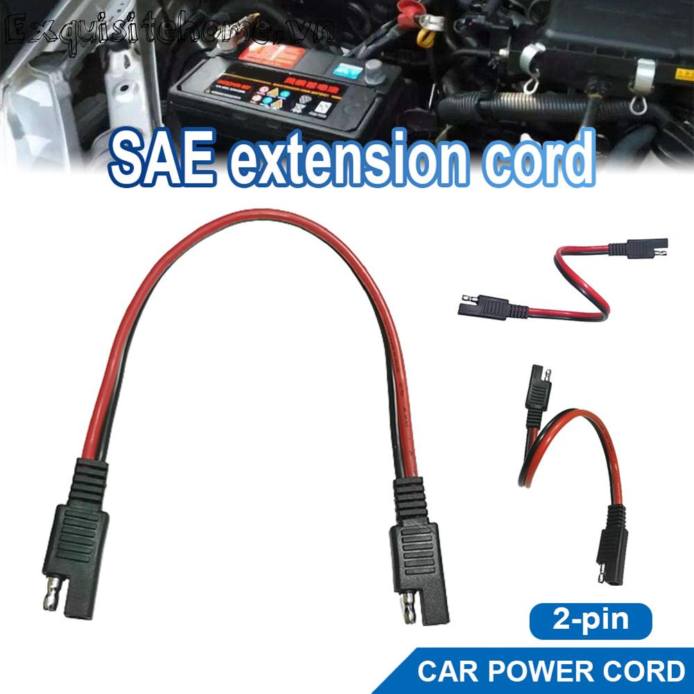 Dây cắm 2 chân 14awg 30cm sae đến sae cáp dây mở rộng ô tô