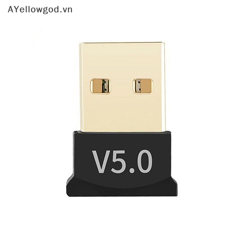 Ayellowgod wireless usb bluetooth 5.1 adapter bộ phát bluetooth bộ thu âm thanh dongle cho máy tính pc máy tính xách tay bàn phím chuột máy in vn