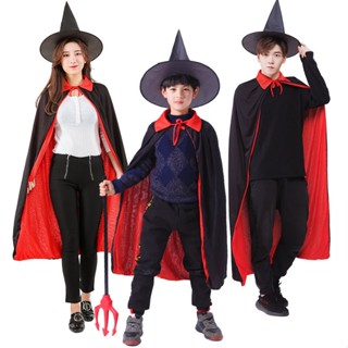 Trang phục halloween phù thủy áo choàng phụ nữ đàn ông cái chết mũ trùm đầu áo choàng