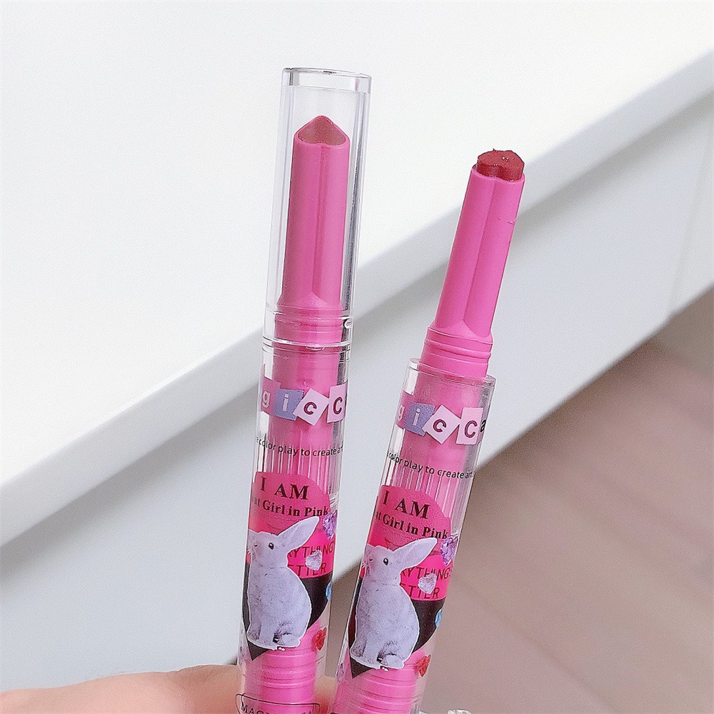 Hoa Hậu Hoa Hồng Magic Casa Báo Chí Hình Trái Tim Son Môi Doodle Môi Gương Nước Nhẹ Pha Loãng Đường Viền Môi Dưỡng Ẩm Dưỡng Ẩm