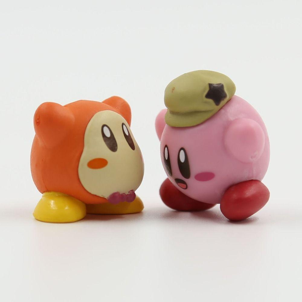 Mmluck kirby figurine doll, vật liệu tự làm hình anime, đồ chơi mô hình kirby ngôi sao hồng dễ thương pvc sưu tầm