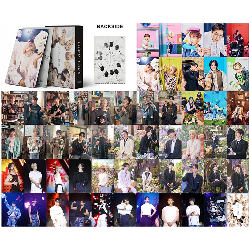 Seventeen LOMO Card Set 55 Tấm Thẻ Ảnh Going Vol 2 Hình Nhóm