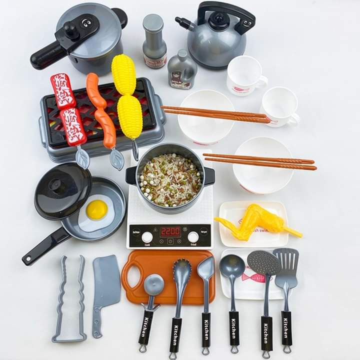 BỘ ĐỒ CHƠI NẤU ĂN 36 MÓN KITCHEN- Hàng loại 1 to đẹp- Thepooh