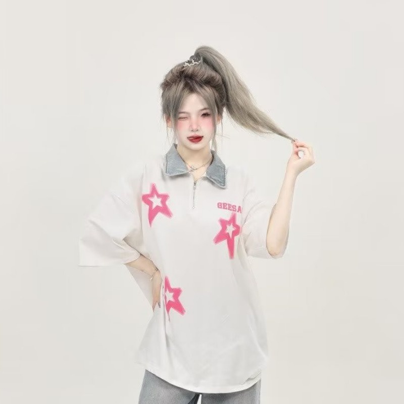 YOZO STUDIO áo phông áo thun nữ croptop baby tee Thời trang hàn quốc  081426 C98AERK