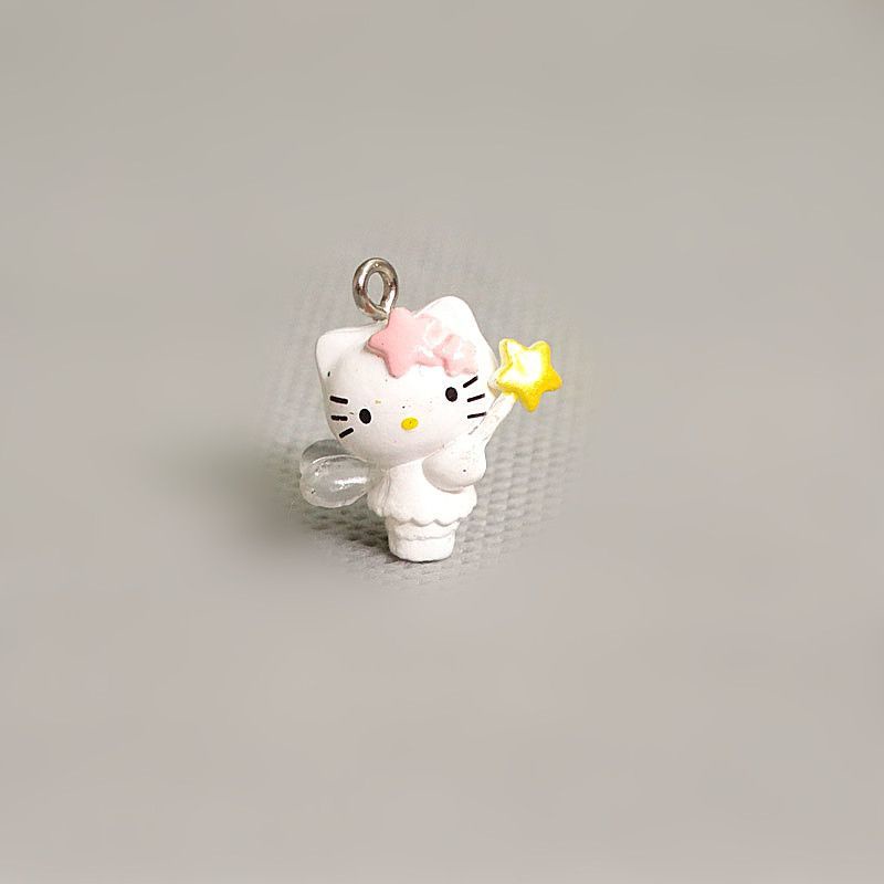 Phiên bản nhỏ kích thước nhỏ kt cat hello kitty doll capsule toy hình trang trí mô hình lx9r