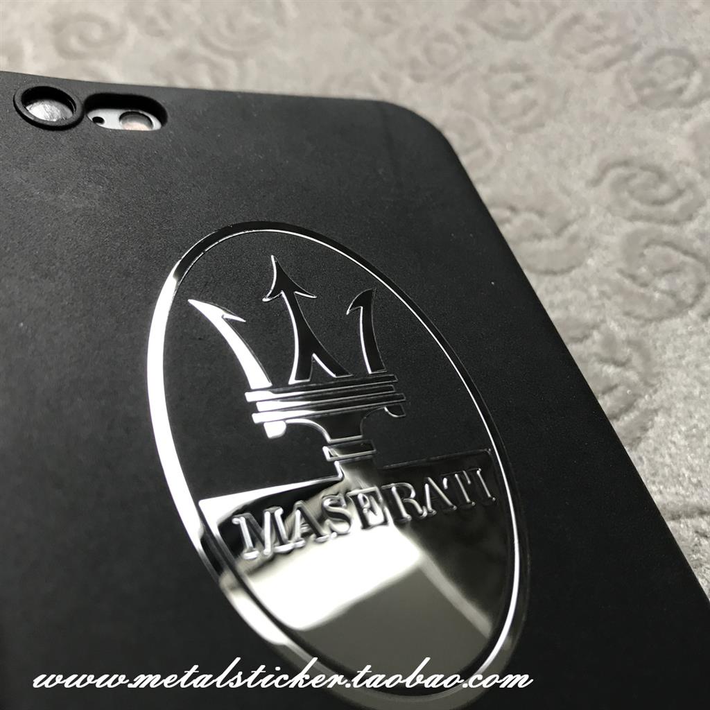 Hot maserati trident car logo metal sticker car car car sticker window điện thoại di động máy tính trang trí sticker