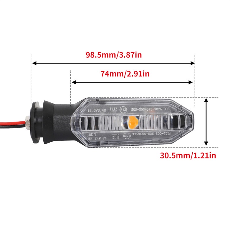 Blalion Bộ 2 Đèn Xi Nhan led Chất Lượng Cao Cho Xe Mô Tô