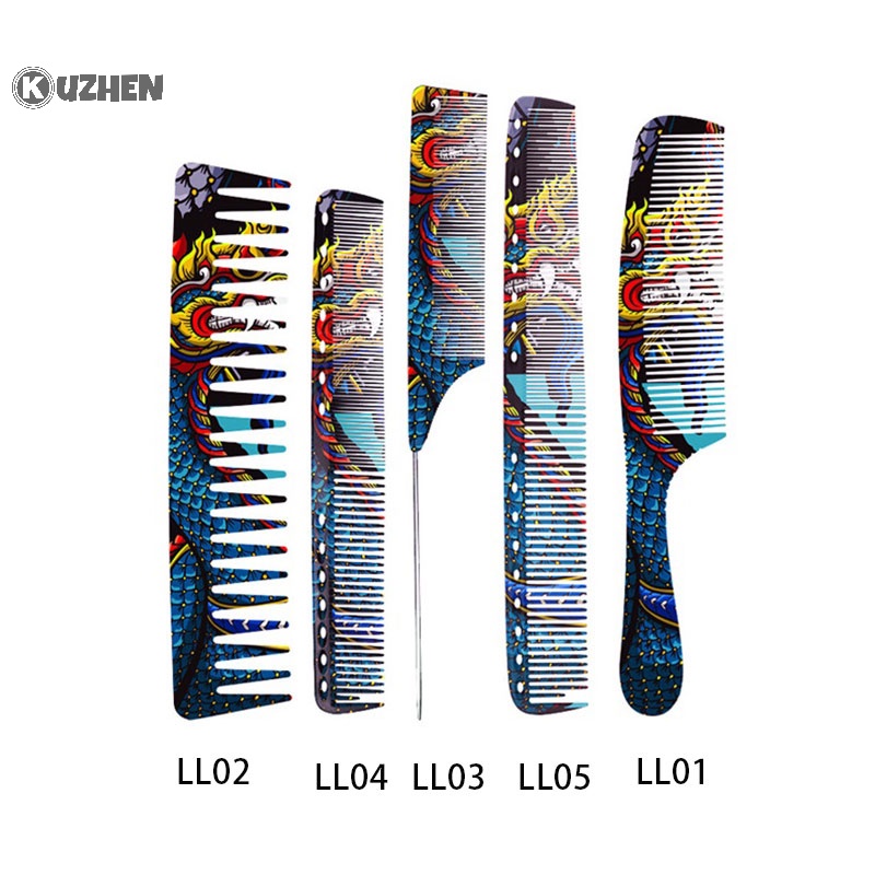 Kuzhen phong cách thời trang chuyên nghiệp cắt tóc cắt tóc lược salon làm tóc lược làm tóc hot