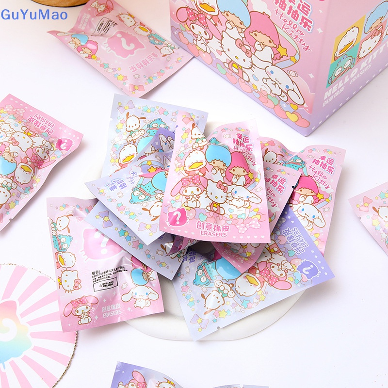 1bag sanrio cartoon random eraser đồ dùng văn phòng phẩm cho trường học có thể tháo rời hình anime hello kitty melody kuromi cinnamoroll eraser prta