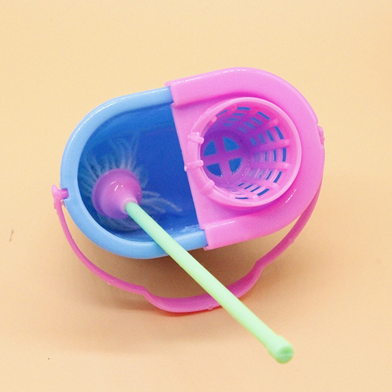 9 cái / bộ mini pretend play mop broom toys dụng cụ và đồ chơi làm sạch trẻ em dễ thương