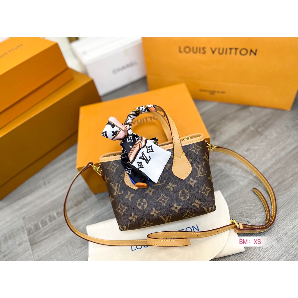 L-v 2023 new mini handbag women's classic all-matching da thật túi đeo chéo one-shoulder hợp thời trang