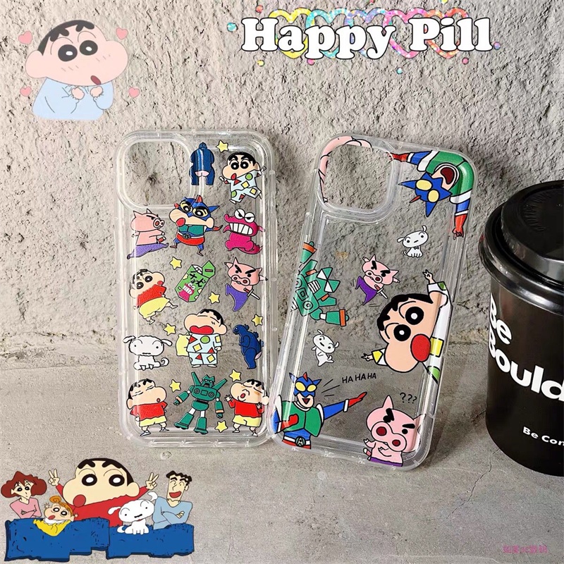 Anime cartoon air cushion dễ thương bút chì màu shinchan action kamen vỏ silicon cho samsung galaxy s20fe s20 s21 s22 s23 s30 plus ultra 5g vỏ mềm tpu trong suốt