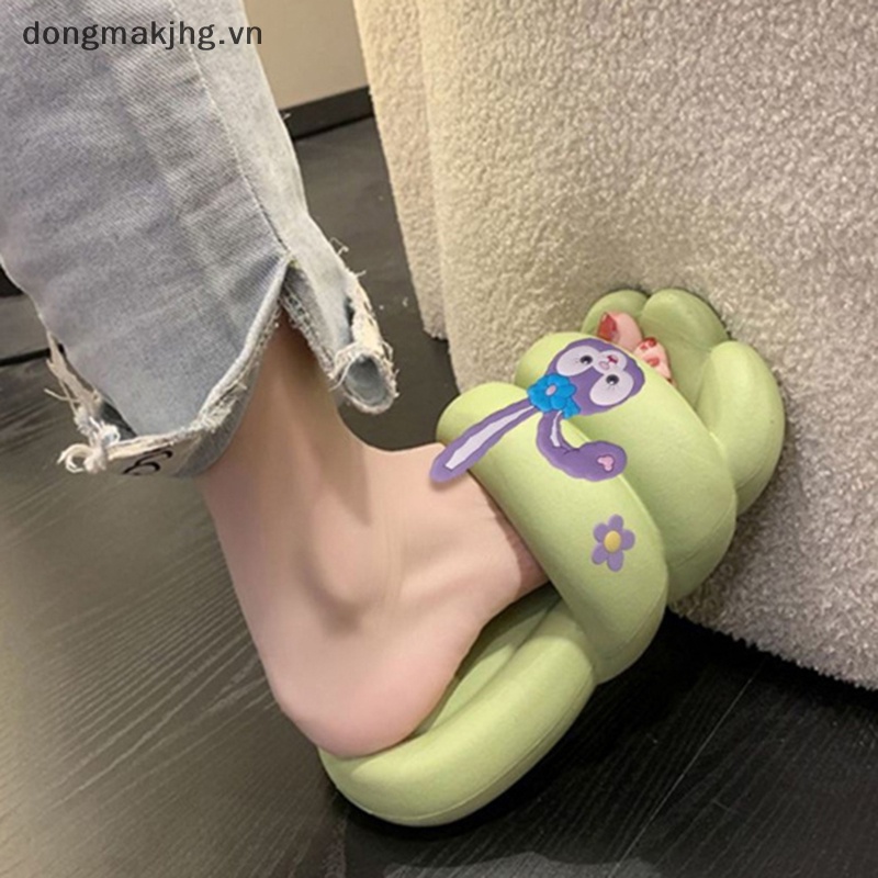 Dép trong nhà dày đế chống trượt dép dép nữ sinh viên dễ thương phim hoạt hình dép ngoài trời