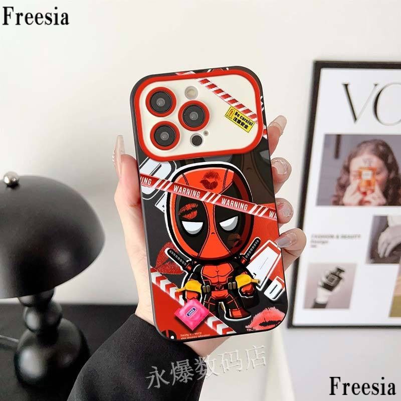 Ốp Điện Thoại Mềm Họa Tiết deadpool Vui Nhộn Cho Iphone 14promax 13Pro12 / 11 7p qw1o