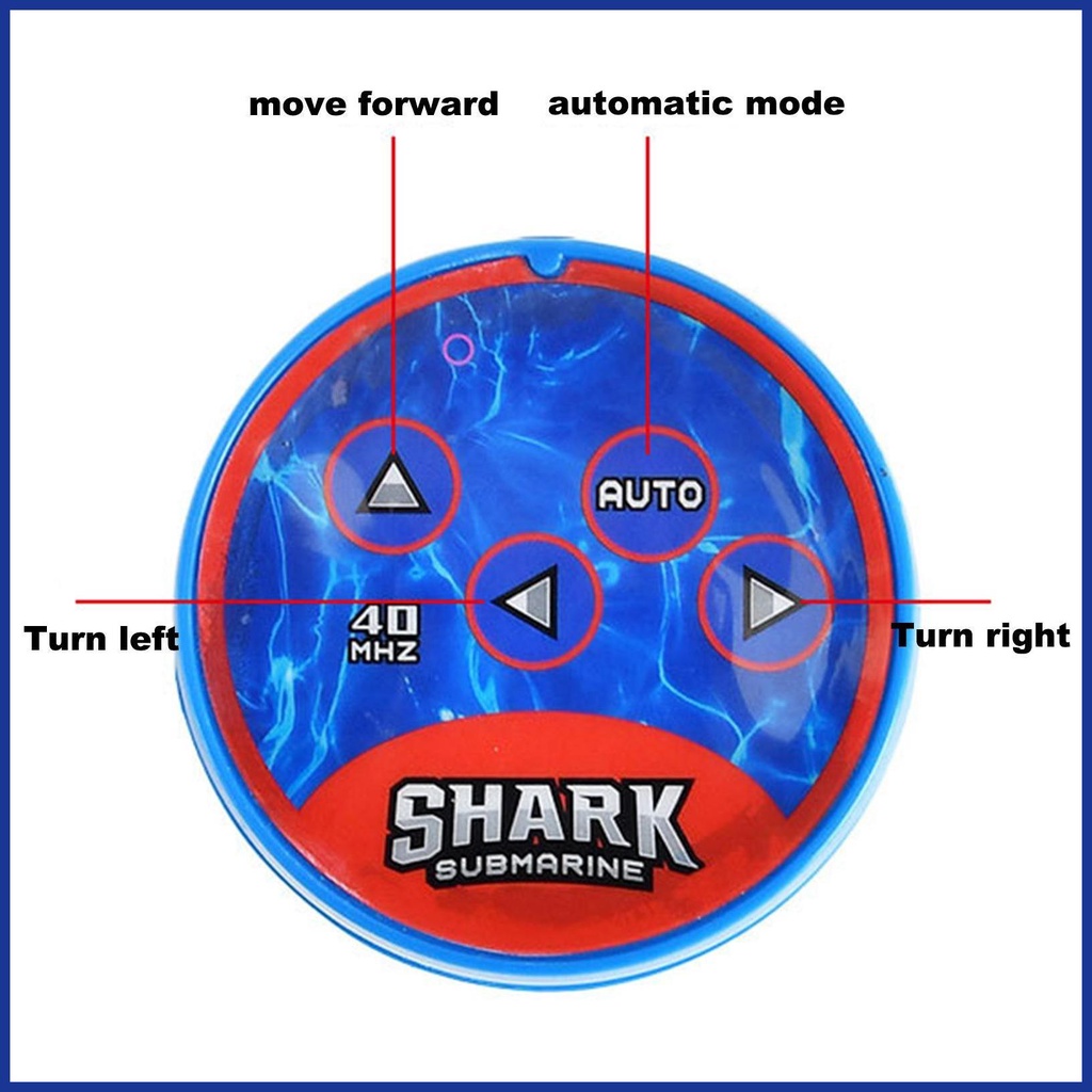 Đồ chơi cá mập mini rc thuyền cá mập đồ chơi điện không thấm nước và di động rc bơi cá mập đồ chơi trò chơi dưới nước cho trẻ em aiavn