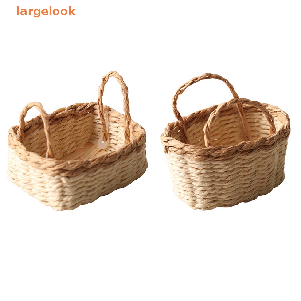 Giỏ Đựng Rau Củ Quả Làm Bằng Vải Dệt Trang Trí Nhà Búp Bê 1: 12