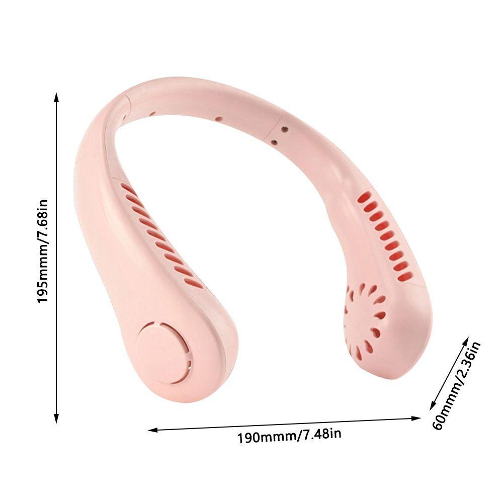 Quạt Làm Mát Đeo Cổ Sạc Cổng USB Dùng Khi Chơi Thể Thao Ngoài Trời