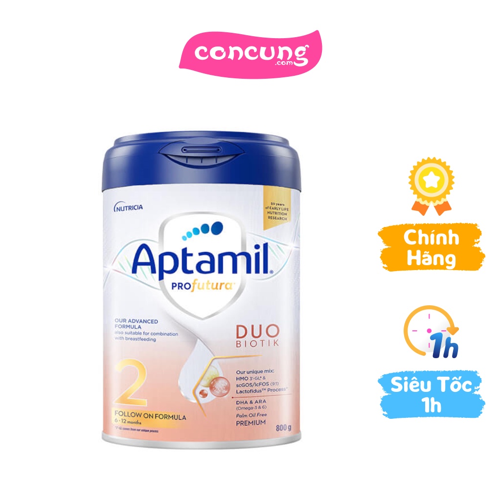 Sản phẩm dinh dưỡng công thức Aptamil Profutura Duobiotik 2 - Dành cho trẻ từ 6-12 tháng tuổi 