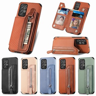 Ví Lật Cho Xiaomi Poco F7 X7 X6 F5 Pro Siêu Sợi Da Đựng Thẻ Túi Chống Vỡ Dây Kéo Vỏ Điện Thoại Thời Trang
