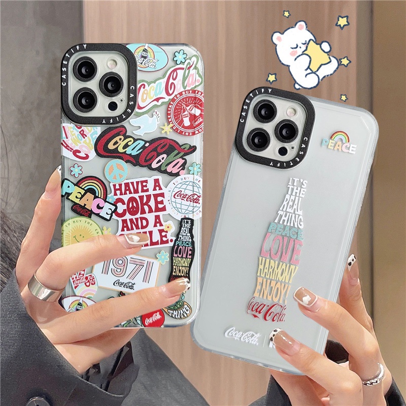Ốp Điện Thoại Tpu Mềm Chống Sốc In Logo Cocacola Cho IPhone 12 Pro Max 13 11 12 Pro Max 6 6s 7 8 Plus X XR XS Max SE 2020