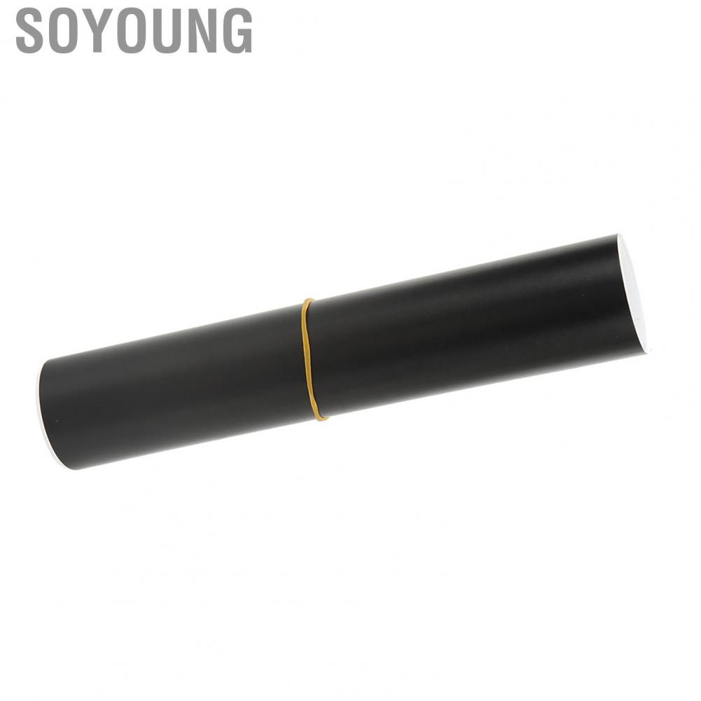 Soyoung 130 X 20cm Car Windscreen Sun Strip Sticker Matte Black PVC Windshield Protection Universal