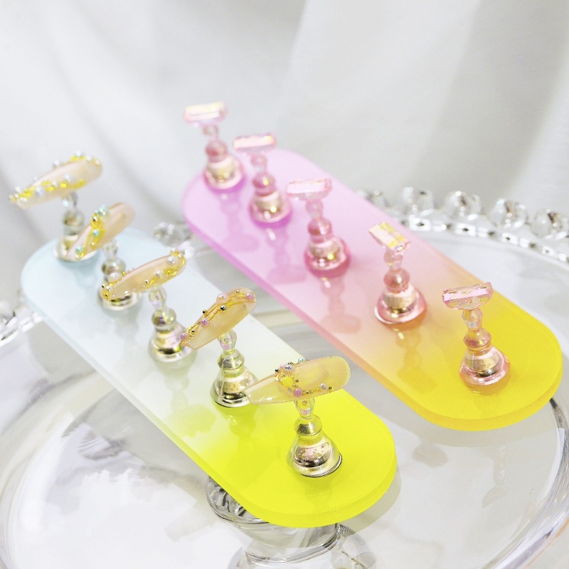 Giá Đỡ Trưng Bày Móng Tay Giả Bằng Acrylic Tiện Dụng DIY