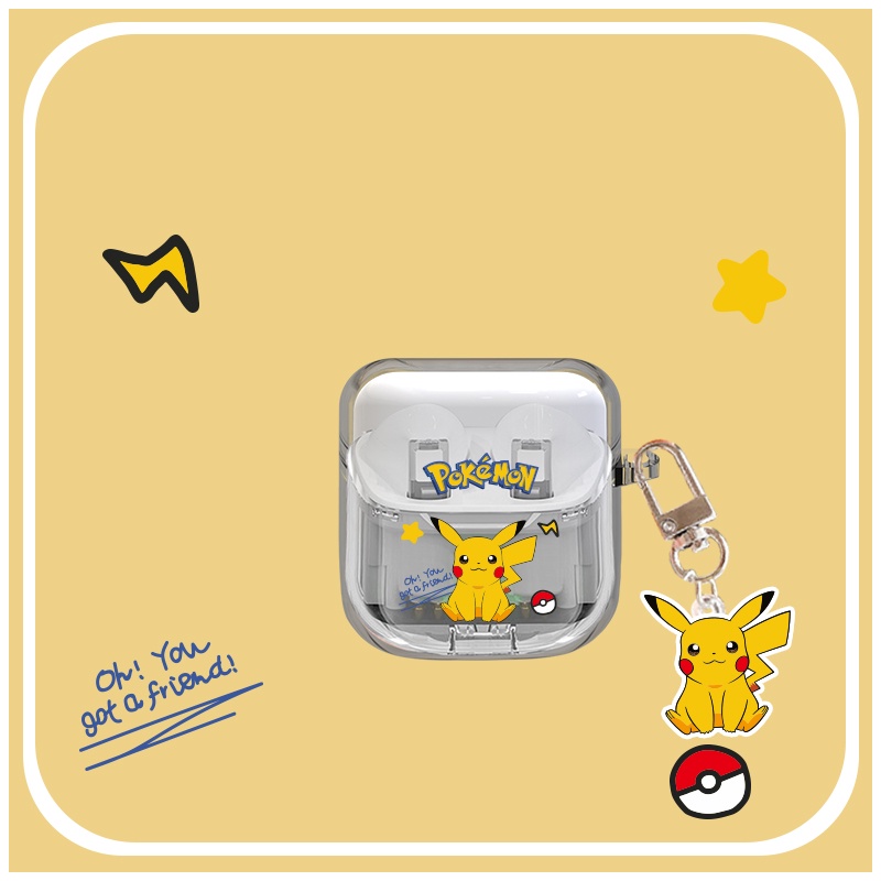 Vỏ Bảo Vệ Hộp Sạc Tai Nghe Bằng TPU Mềm Trong Suốt + Dây Đeo Chống Sốc Cho YX06 tws