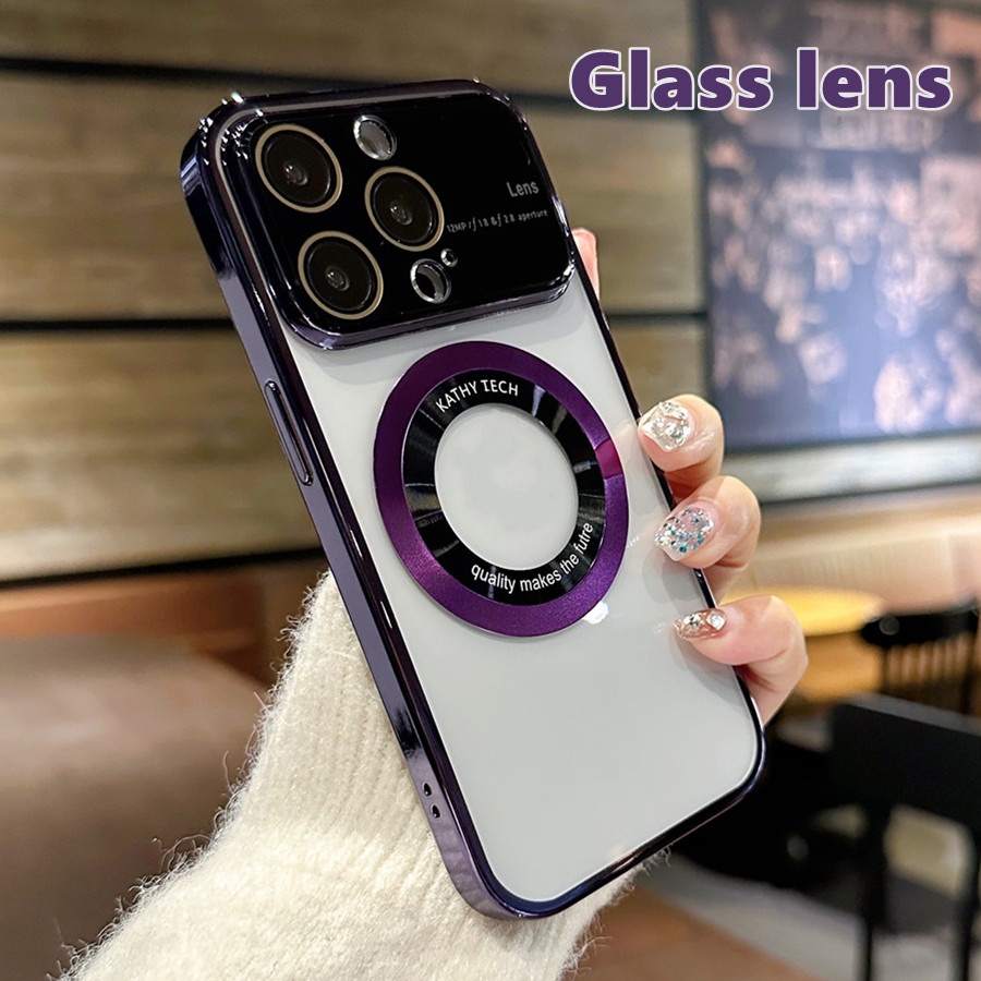 Ốp Điện Thoại Sang Trọng Trong Suốt Cho iPhone 14 12 Pro Max 13 Pro Max