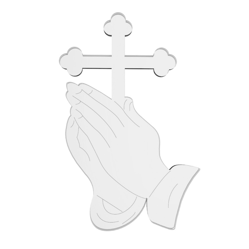 Set 5 Que Cắm Trang Trí Bánh Hình Thánh Giá Bằng Acrylic