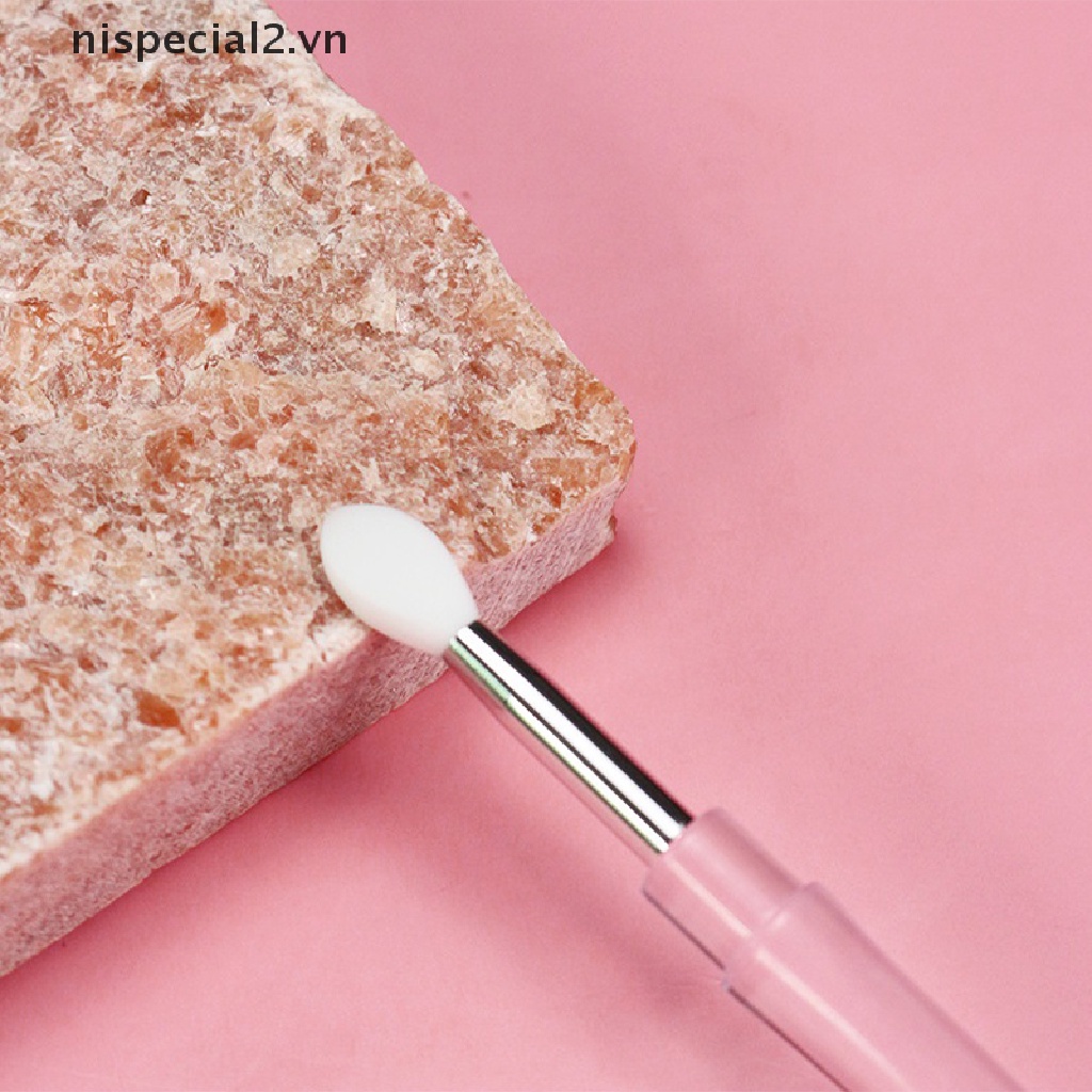 1 Cọ Tô Son Môi Bằng Silicon Kèm Muỗng Và Nắp Đậy Chống Bụi