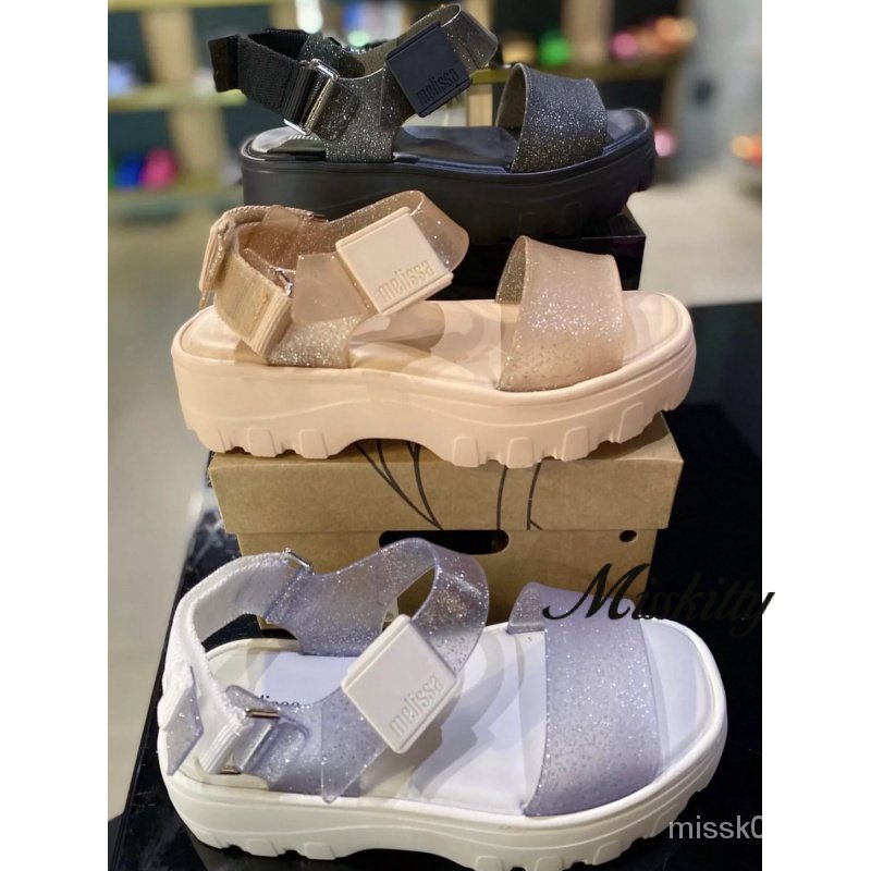 Melissa Giày Sandal Nhựa Dẻo Đế Xuồng Cho Nữ