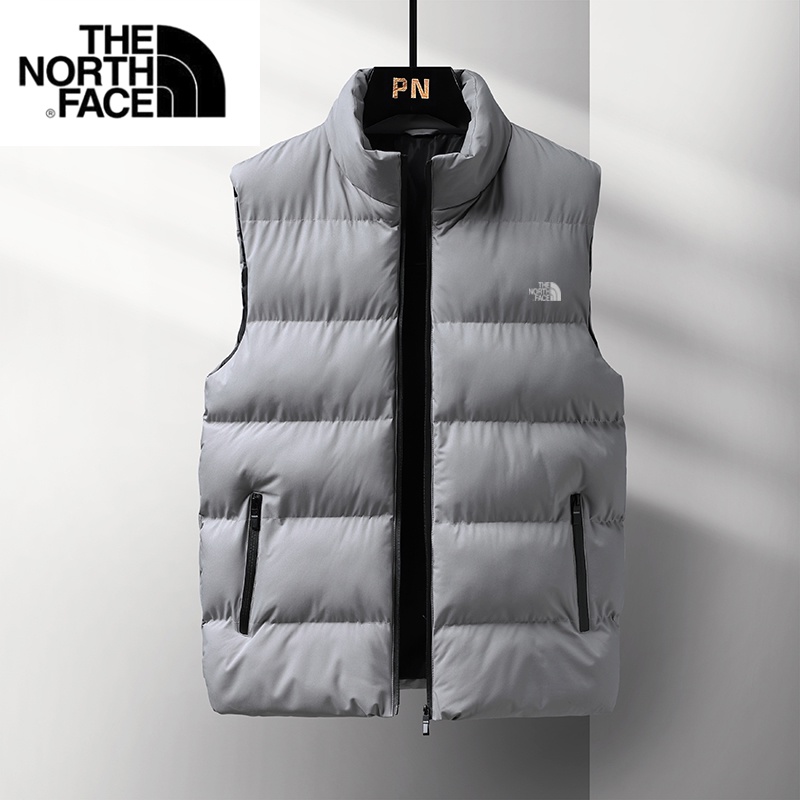 The north face Áo Khoác Sát Nách Cổ Đứng Chất Liệu cotton Giữ Nhiệt Cho Nam