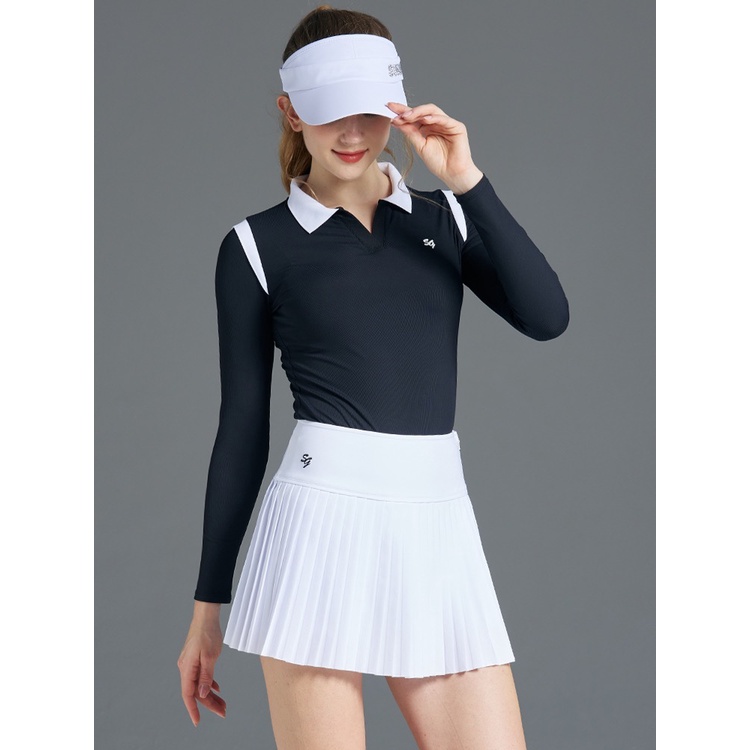 Chân Váy Xếp Ly Ôm Dáng Phong Cách Hàn Quốc Mới Cho Nữ Chơi Golf J2E2