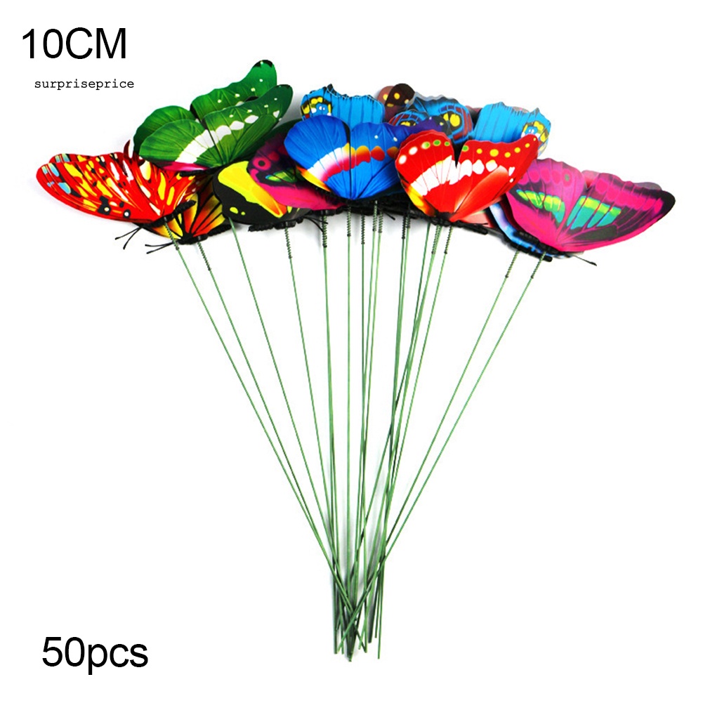 Bộ 50 Bươm Bướm Giả Bằng PVC Trang Trí Nhà Cửa