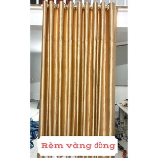 Rèm cửa sổ, rèm cửa chính, cản sáng,cản nắng 96%_ màu vàng đồng.