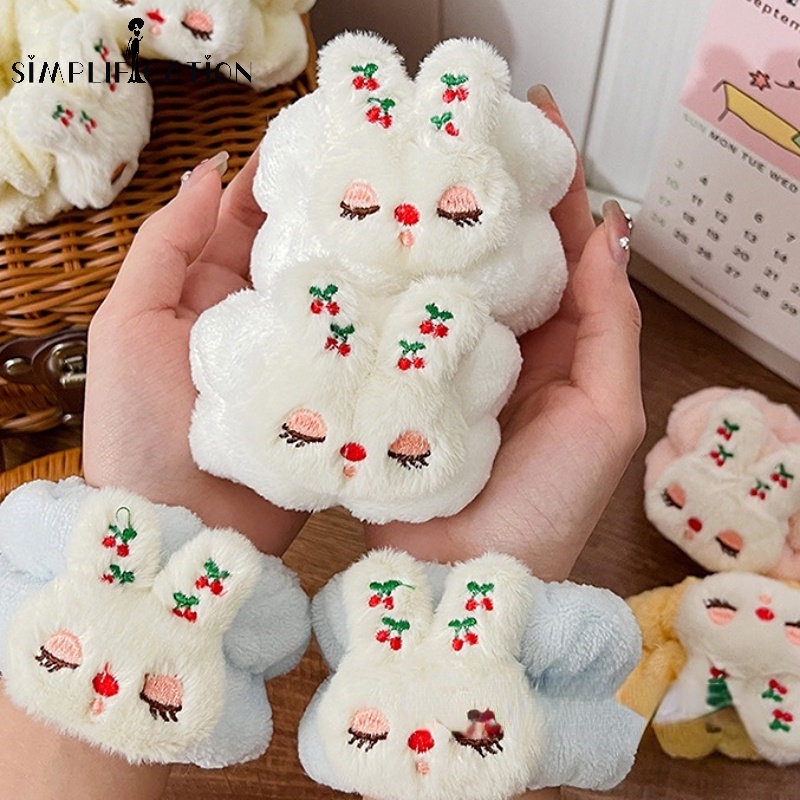 Băng Đô Rửa Mặt Thấm Hút Mồ Hôi Bằng Vải Flannel Dễ Thương Thoải Mái